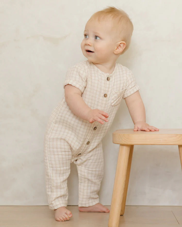 Charlie Jumpsuit - Oat Check