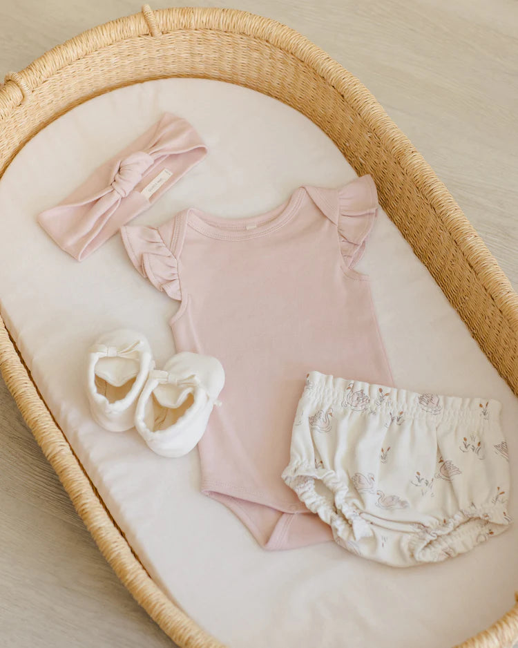 Flutter Sleeve Bodysuit - Bubblegum