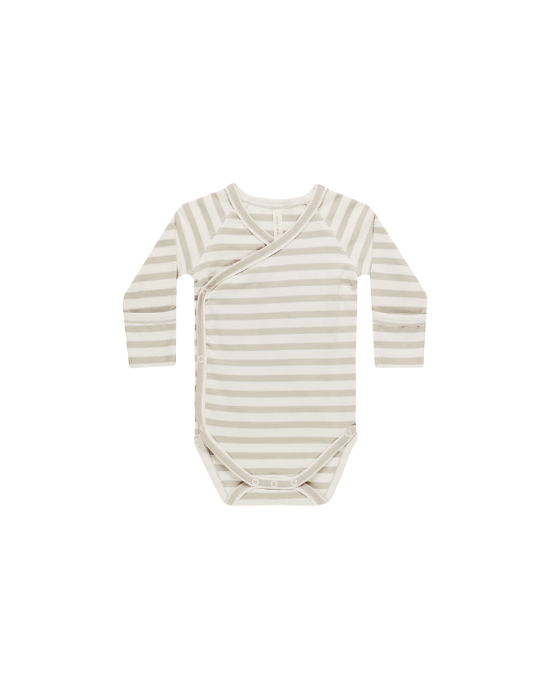 Side Snap Bodysuit - Grey Stripe