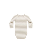 Side Snap Bodysuit - Grey Stripe