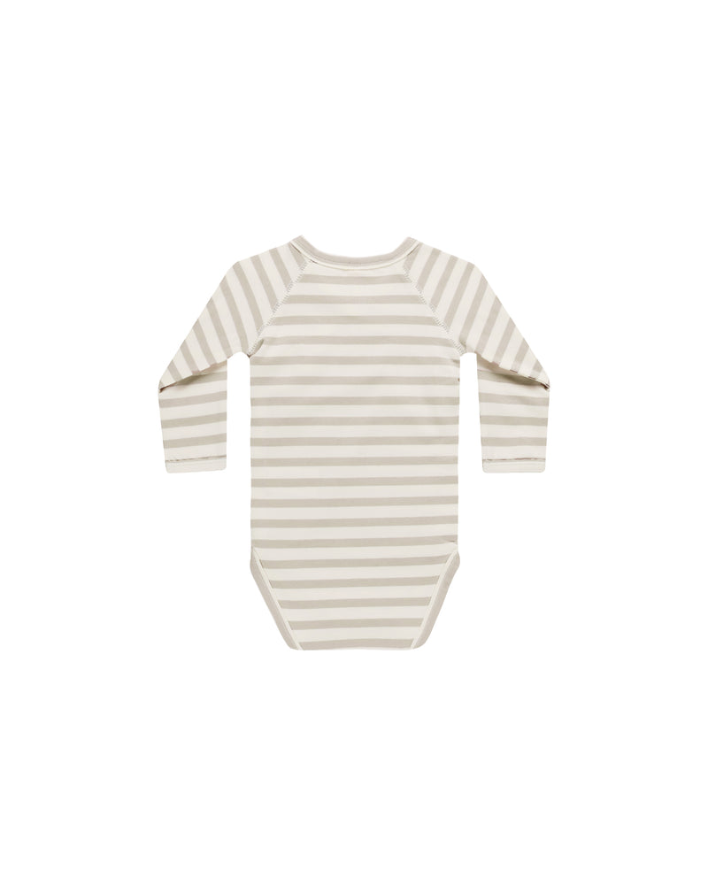 Side Snap Bodysuit - Grey Stripe