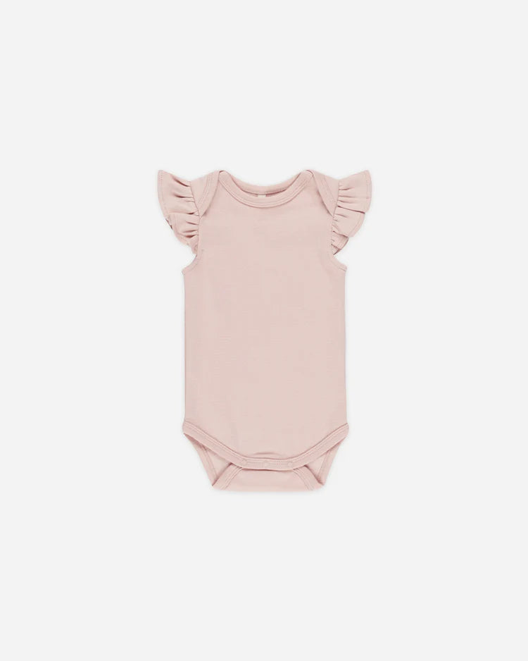 Flutter Sleeve Bodysuit - Bubblegum