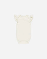 Flutter Sleeve Bodysuit - Ivory