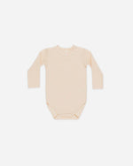Waffle Long Sleeve Bodysuit - Antique