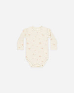 Waffle Long Sleeve Bodysuit - Vintage Rose