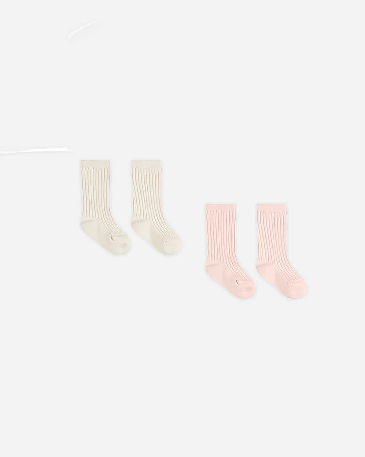 Sock Set - Ivory and Bubblegum