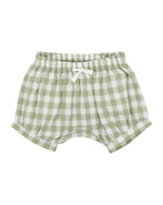 Green Gingham Shorts