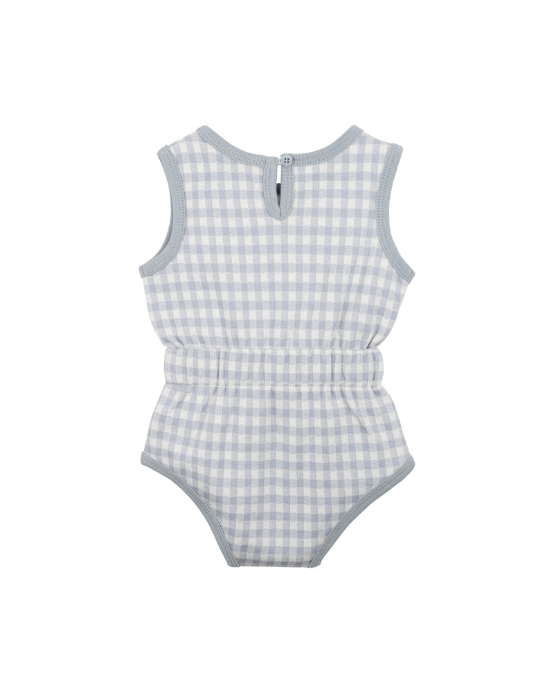 Blue Check Bodysuit