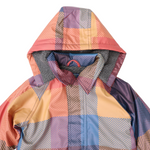 Sherpa Lined Check Raincoat - Red