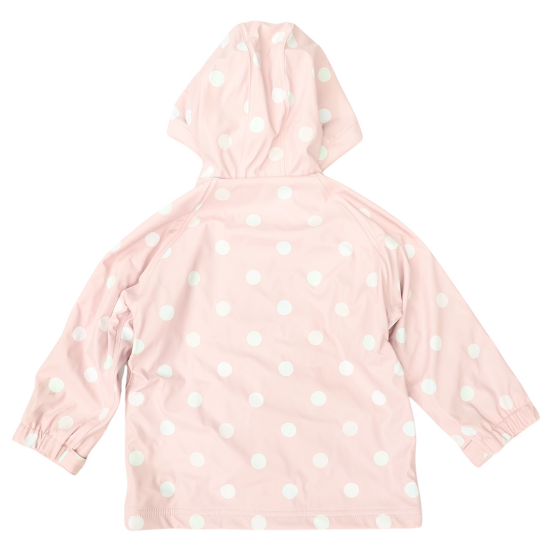 Colour Change Polka dot Raincoat - Pink