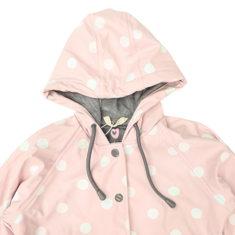 Colour Change Polka dot Raincoat - Pink