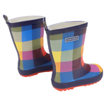 Check Gumboot - Red