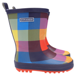 Check Gumboot - Red