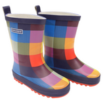 Check Gumboot - Red