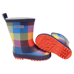 Check Gumboot - Red