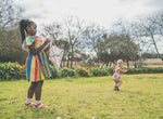 Rainbow Stripes Angel Wing Dress