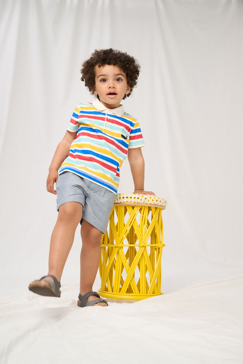 Preppy Nautical Toddler Polo Tee