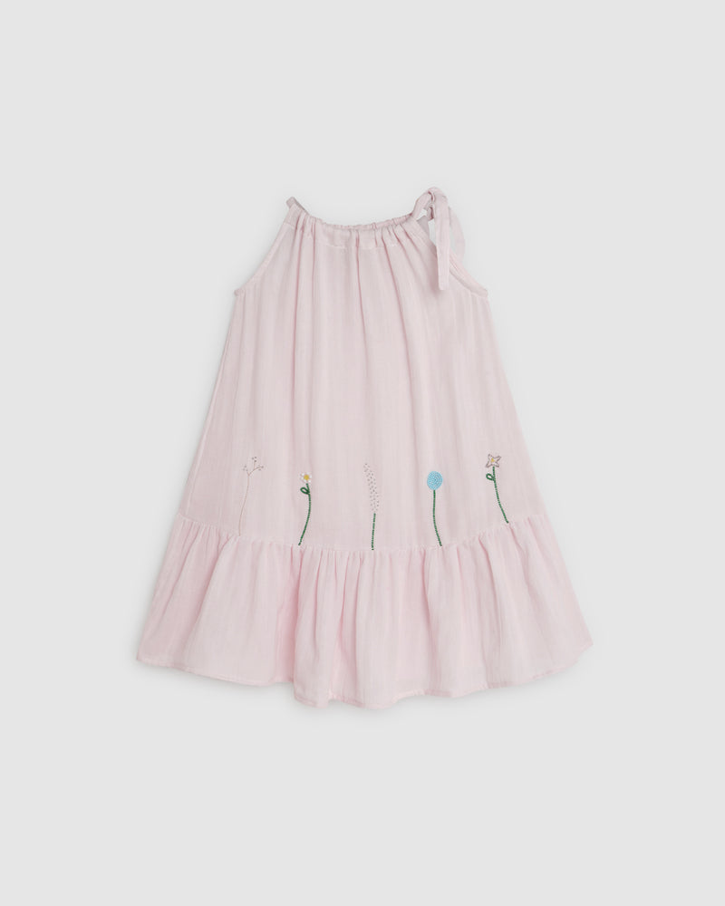 Matilda Dress Beaded - Angel Pink