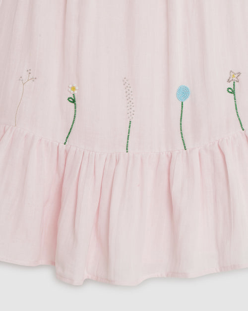 Matilda Dress Beaded - Angel Pink