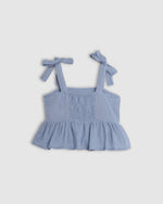 Poppy Top - Airy Blue