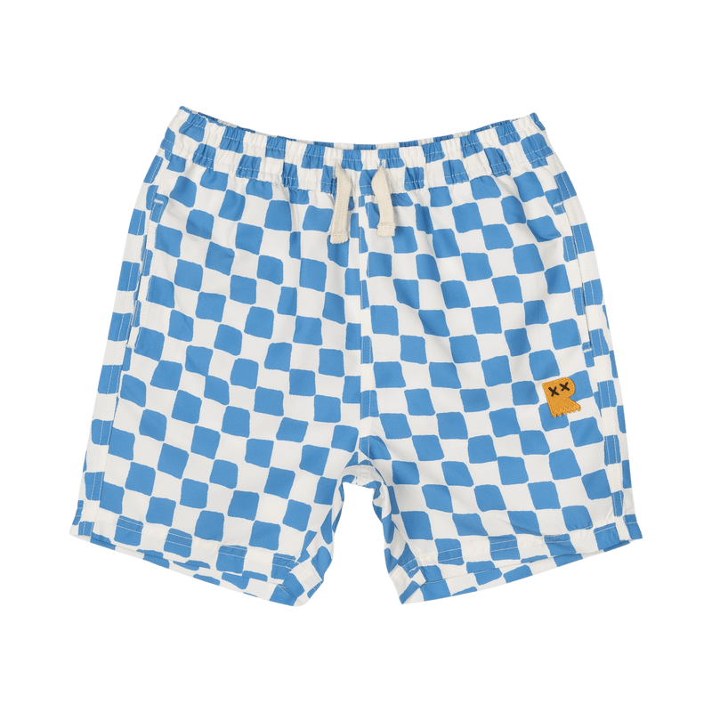 Blue Checker Boardshorts