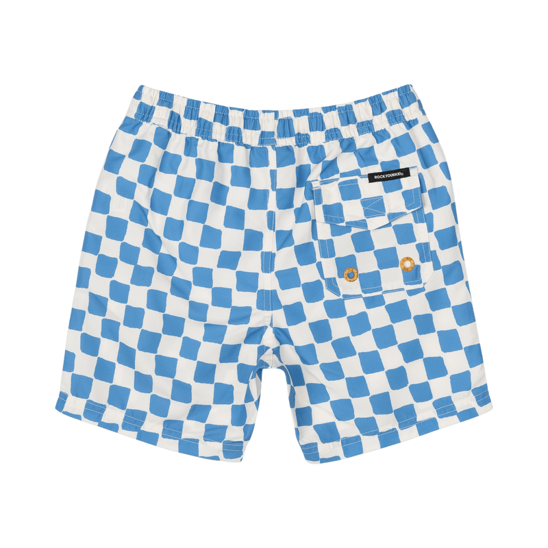 Blue Checker Boardshorts