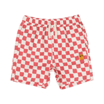 Red Checker Boardshorts