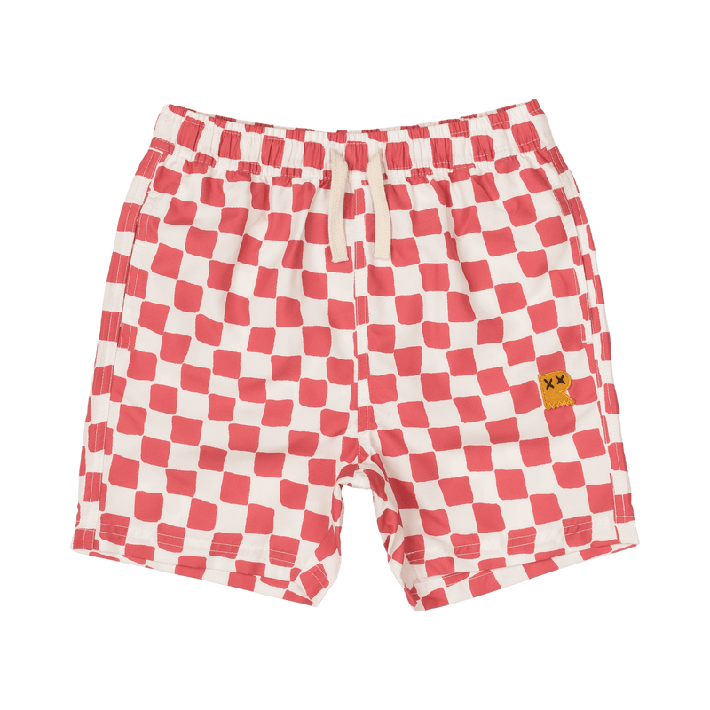 Red Checker Boardshorts