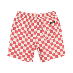 Red Checker Boardshorts