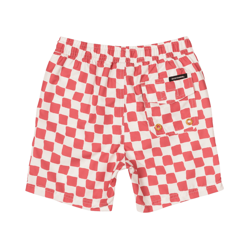 Red Checker Boardshorts