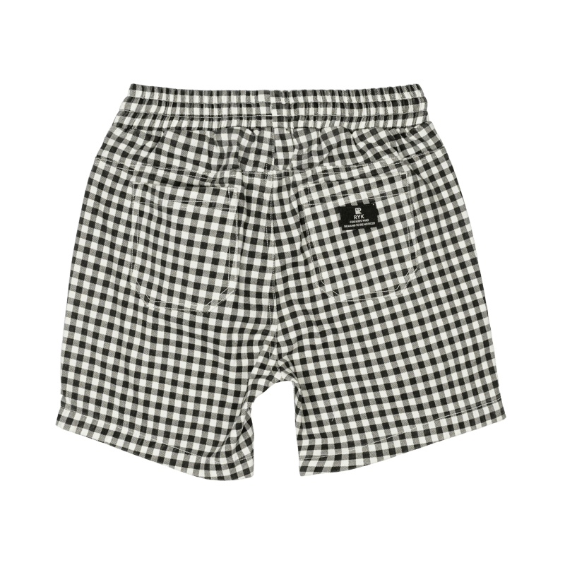 Black and White Gingham Shorts