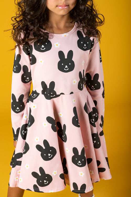 Bunny Face Waisted Dress