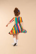 Rainbow Stripes Mabel Dress