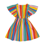 Rainbow Stripes Angel Wing Dress