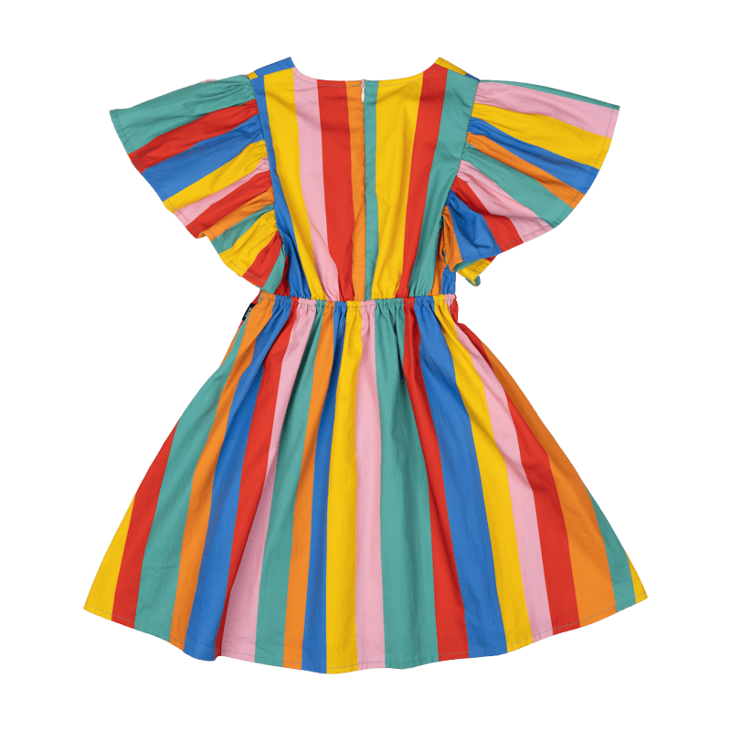 Rainbow Stripes Angel Wing Dress