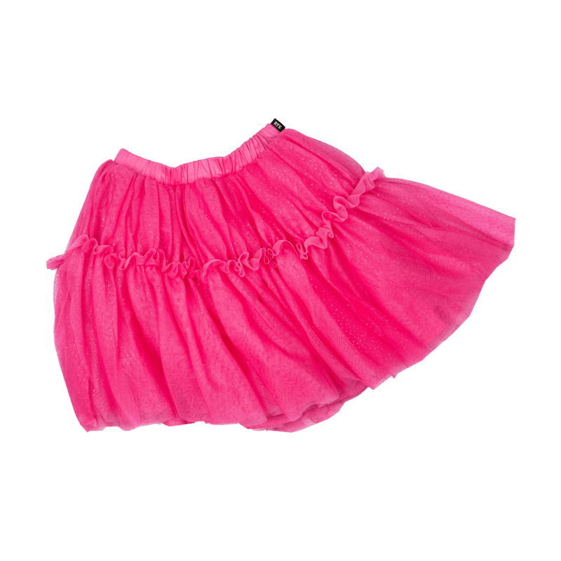 Hot Pink Glitter Tulle Skirt