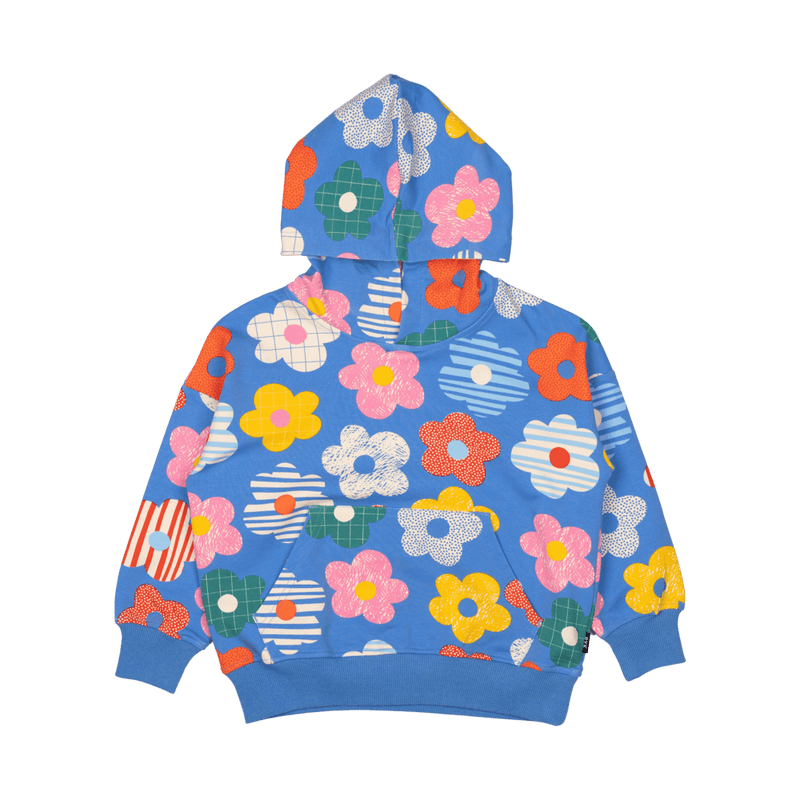 Happy Flowers Hooded Sweatshirt