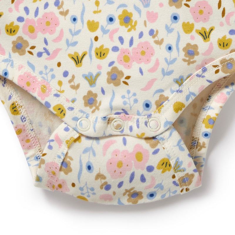 Ava Floral Organic Bodysuit