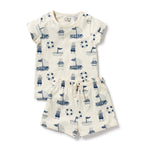 Nautical Bear Organic Short Sleeve Pyjamas