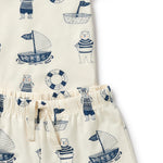 Nautical Bear Organic Short Sleeve Pyjamas