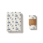 Nautical Bear Organic Bassinet Sheet