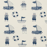 Nautical Bear Organic Cot Sheet