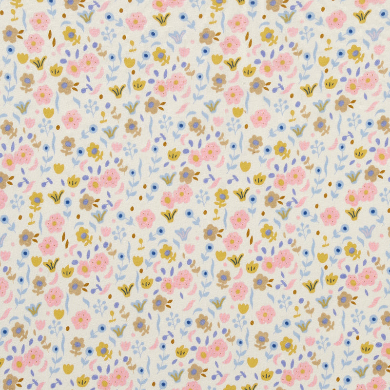 Ava Floral Organic Cot Sheet