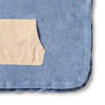 Dusty Blue Organic Terry Hooded Towel