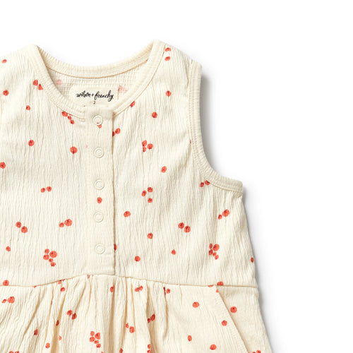 Jolly Holly Organic Crinkle Jumpsuit