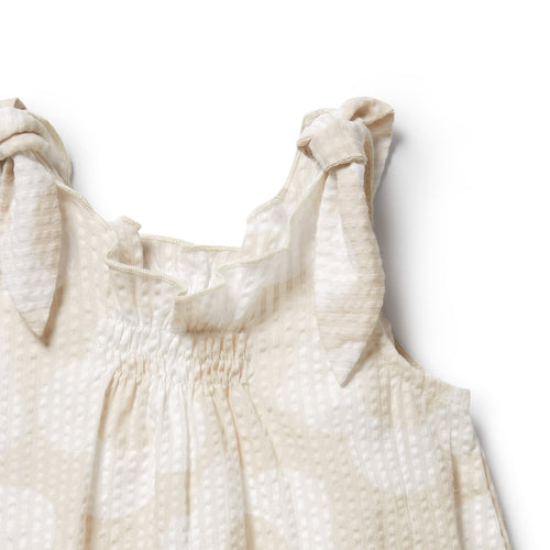 Daisy Bloom Organic Tie Playsuit