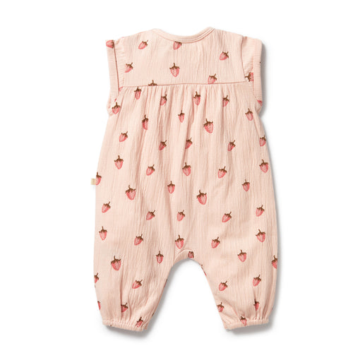 Strawberry Kisses Organic Growsuit