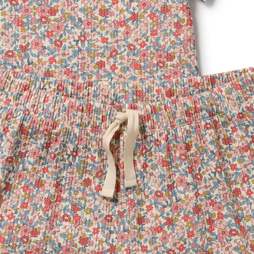 Summer Bloom Organic Womens Short Sleeved Pyjamas