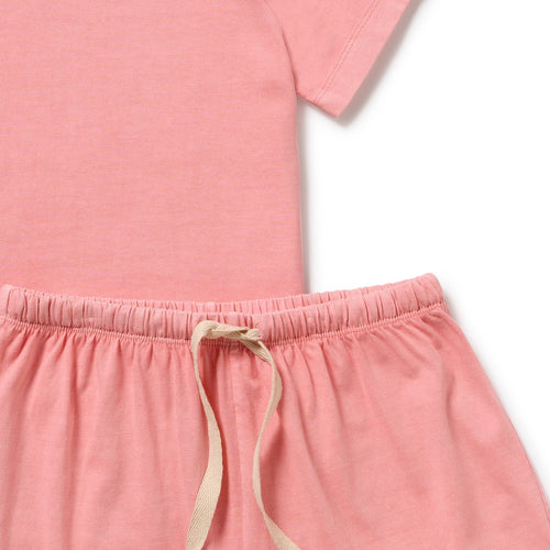 Rose Organic Dyed Short Sleeved Pyjamas