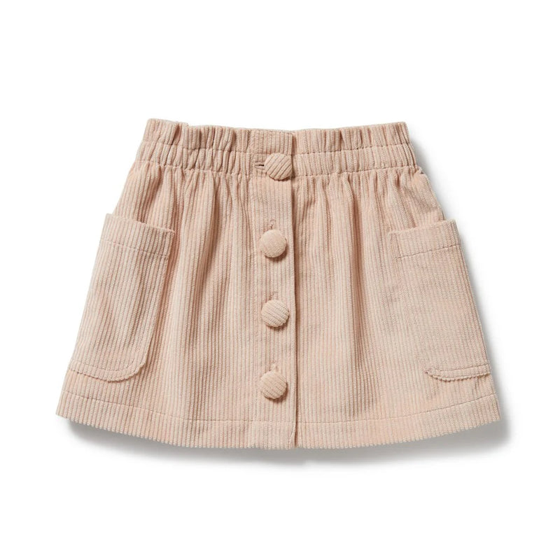 Rose Organic Cord Skirt